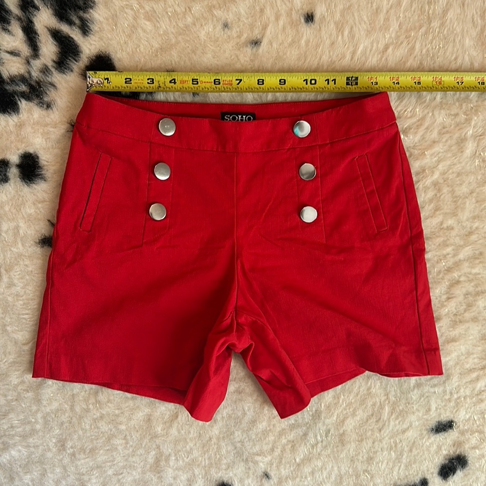 Red pinup shorts